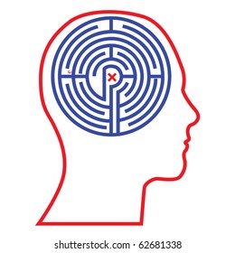 Maze head vector