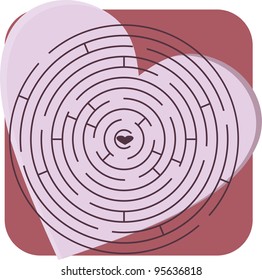 Maze with heart