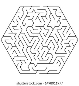 10x10 Rectangular Maze Triangular Cells No Stock Vector (Royalty Free ...