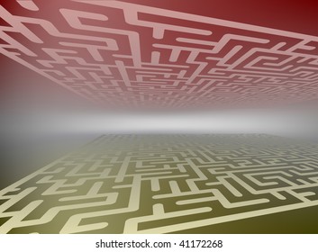 Horizonte de mazorca. Ilustración vectorial.