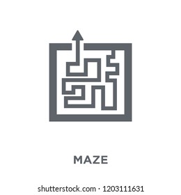 Maze icon. Maze design concept from  collection. Simple element vector illustration on white background.