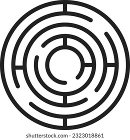 Maze Icon image. Suitable for mobile application.