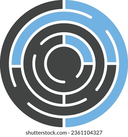 Imagen del icono de Maze. Adecuado para aplicaciones móviles.