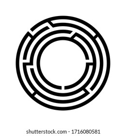 Maze icon on white background