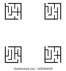maze icon set