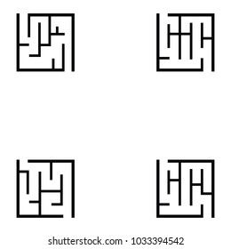 maze icon set