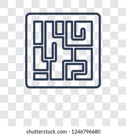 Maze icon. Trendy Maze logo concept on transparent background from Startup Strategy and Success collection