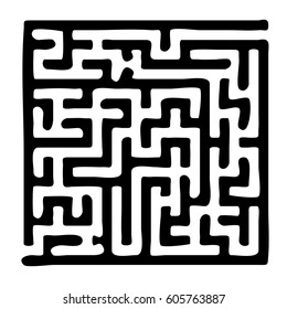 Maze icon vector illustration