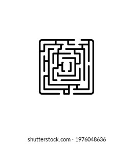 maze icon in vector. Logotype