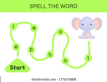 Spelling Maze For Children Test Your Spelling Skills By Finding The Correct  Path Vector, Lesson, Letter, Game PNG and Vector with Transparent  Background for Free Download