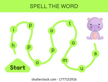 Spelling Maze For Children Test Your Spelling Skills By Finding The Correct  Path Vector, Lesson, Letter, Game PNG and Vector with Transparent  Background for Free Download