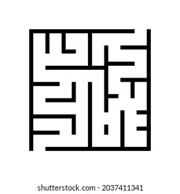 maze labyrinth ancient greece glyph icon vector. maze labyrinth ancient greece sign. isolated contour symbol black illustration