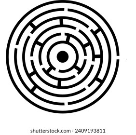 Maze Labyrinth Ellipse Round Puzzle