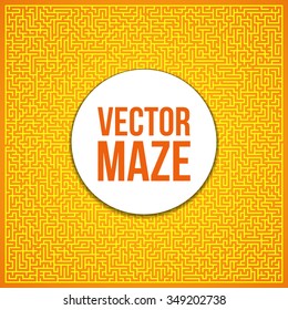 Maze. Labyrinth with Entry and Exit. Find the Way Out Concept. Transportation. Logistics Abstract Background Concept. Business Path Concept. Vector Illustration.