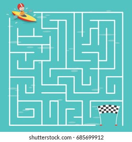 Maze Labyrinth Game,Vector Illustration