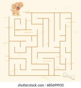 Maze Labyrinth Game,Vector Illustration