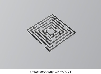 maze labyrinth icon 3d game