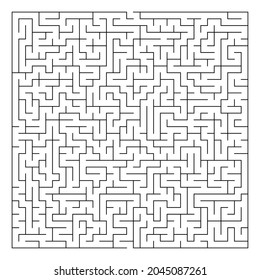 Maze, labyrinth Puzzle-Spiel. Geißel, Hirnhautenteaser-Konzept (lösbar)
