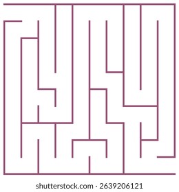 Maze, labyrinth puzzle game. Riddle, brain-teaser game concept 