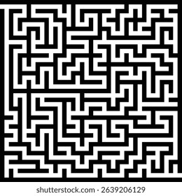 Maze, labyrinth puzzle game. Riddle, brain-teaser game concept 