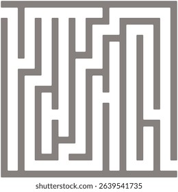 Maze, labyrinth puzzle game. Riddle, brain-teaser game concept 