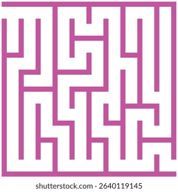 Maze, labyrinth puzzle game. Riddle, brain-teaser game concept 