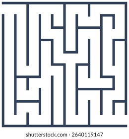 Maze, labyrinth puzzle game. Riddle, brain-teaser game concept 