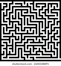 Maze, labyrinth puzzle game. Riddle, brain-teaser game concept 