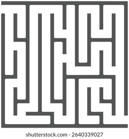 Maze, labyrinth puzzle game. Riddle, brain-teaser game concept 