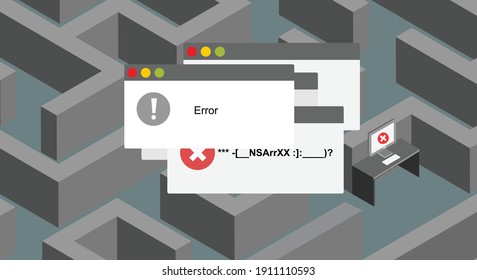 Maze labyrinth technical issue error message