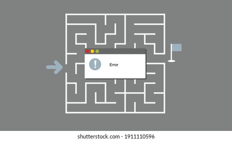 Maze labyrinth technical issue error message