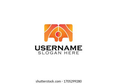 maze letter A logo vector design with elegant, modern, and simple styles on white background