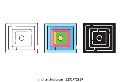 Icono de línea de labio y glifo, ilustración vectorial