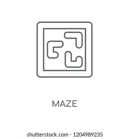 Maze linear icon. Maze concept stroke symbol design. Thin graphic elements vector illustration, outline pattern on a white background, eps 10.