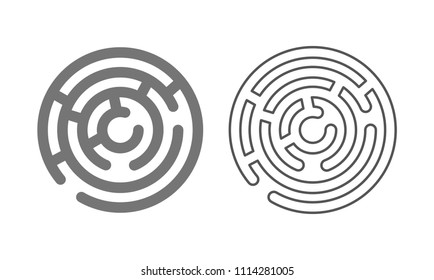 maze logo outline icon