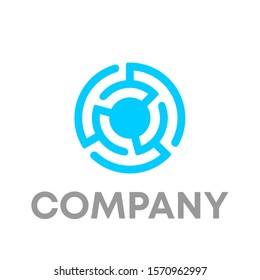 maze logo vector design template sign