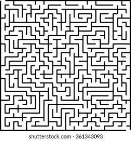 Maze of medium complexity