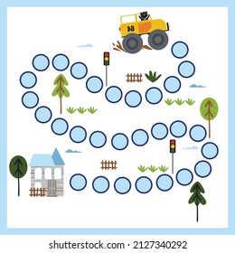 Maze. Mini games collections with cars for development. Colorful vector illustration in flat style.
