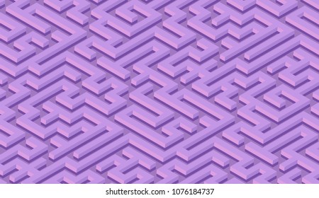Maze pattern abstract background with colorful labyrinth for mobile lock screen, poster or wallpaper