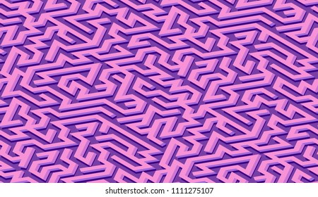 Maze pattern abstract background with colorful labyrinth for mobile lock screen, poster or wallpaper