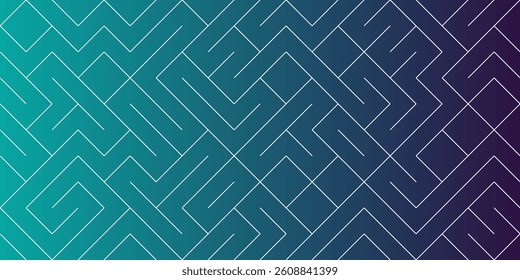 Maze pattern abstract background with colorful labyrinth for mobile lock screen, poster or wallpaper