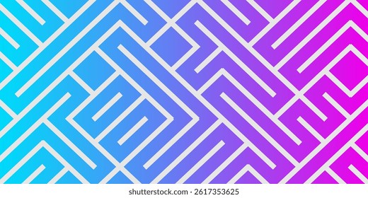Maze pattern abstract background with colorful labyrinth for mobile lock screen, poster or wallpaper	