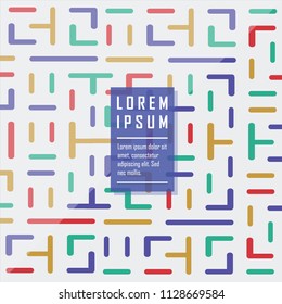 Maze pattern . vector background . full color