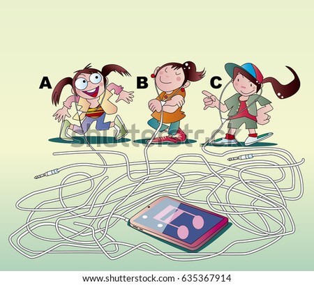Maze of portable music player