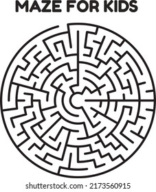 Maze Puzzle Book Pages For Kids 
