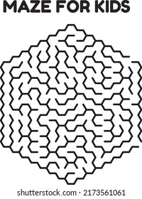 Maze Puzzle Book Pages For Kids 
