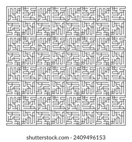 Maze puzzle game vector pattern
