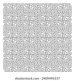 Maze puzzle game vector pattern