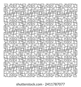 Maze puzzle game vector pattern