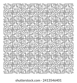 Maze puzzle game vector pattern